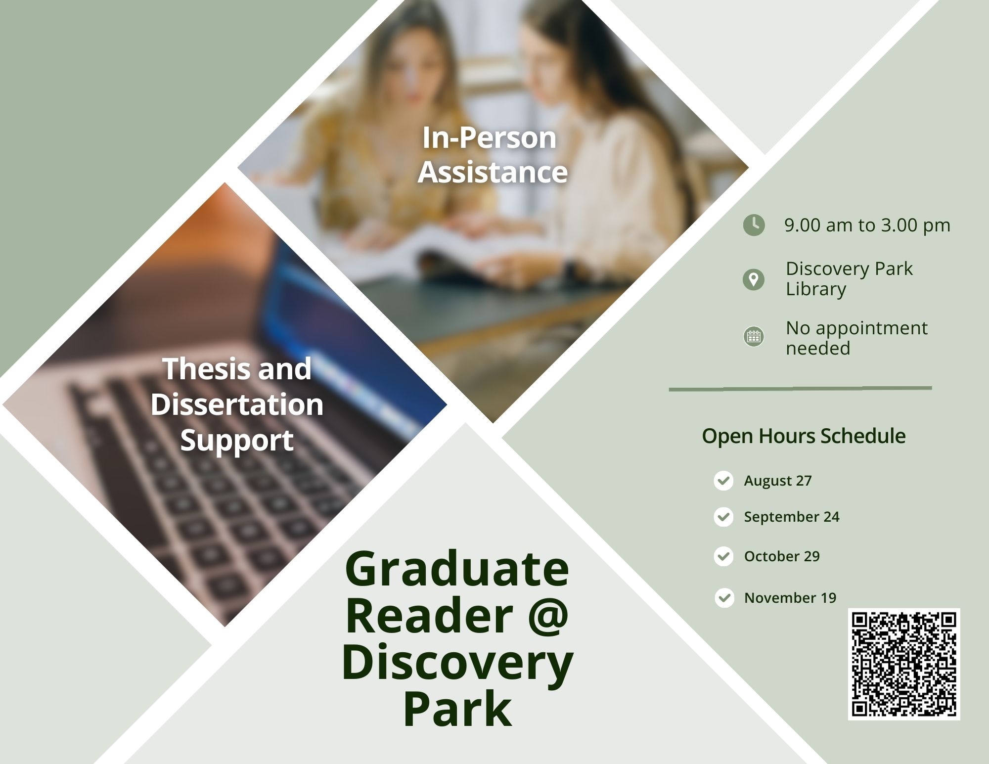 Graduate Reader at Discovery Park